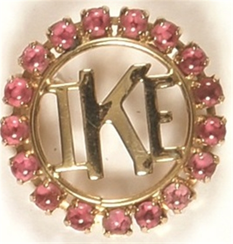 Eisenhower Pink Brooch