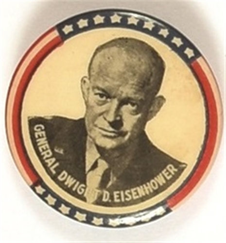 Eisenhower Stars and Stripes Celluloid