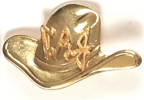 LBJ Cowboy Hat Pin