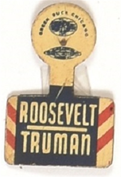 Roosevelt, Truman Litho Tab