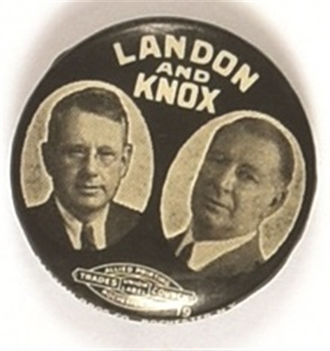 Landon and Knox Scarce Jugate