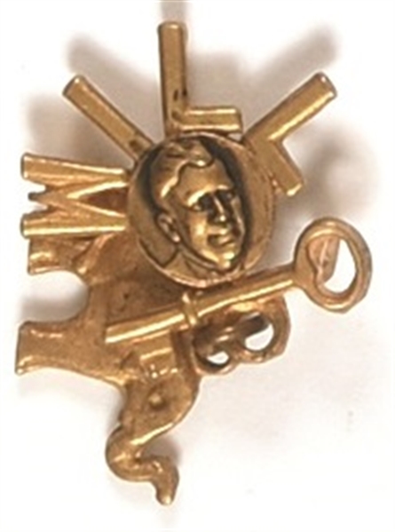 Willkie Will-Key Brass Pin