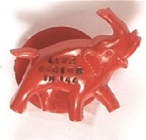 Willkie Red Elephant Plastic Stud