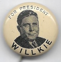 Willkie for President Litho Picture Pin