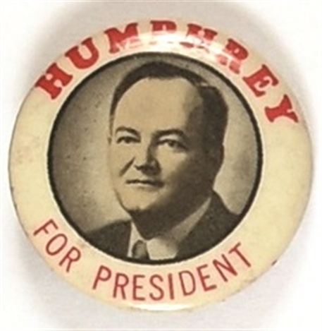 Humphrey for President 1960 Celluloid