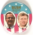 Bush, Quayle American Flag Jugate