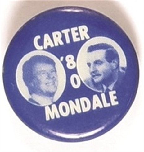 Carter, Mondale 1980 Blue Version