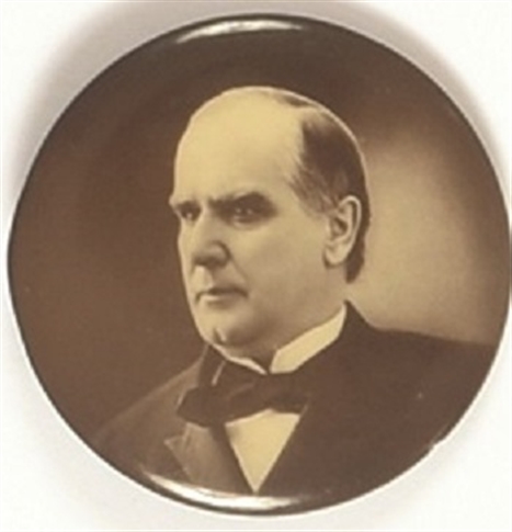 William McKinley Sepia Celluloid