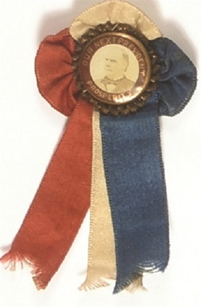 McKinley Prosperity Pin and Ribbons