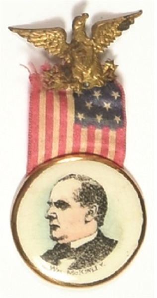 McKinley Porcelain Badge