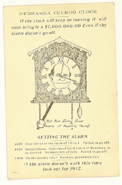 Bryan Nebraska Cuckoo Clock Postcard