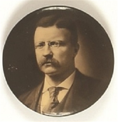 Theodore Roosevelt Sepia Celluloid