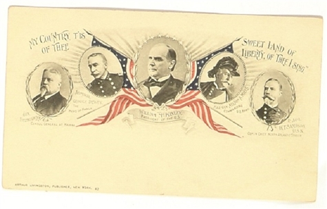 McKinley Spanish-American War Postcard