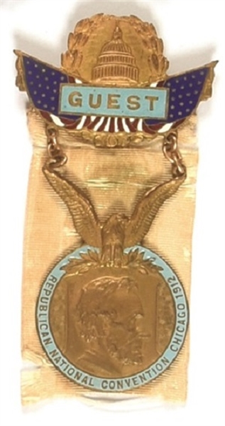 Taft/TR 1912 Convention Guest Badge