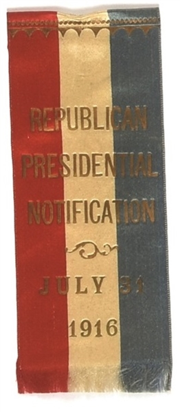 Hughes 1916 Notification Ribbon