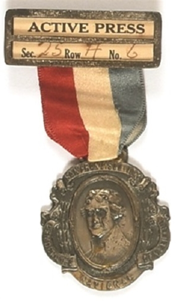 Cox 1920 Convention Press Badge