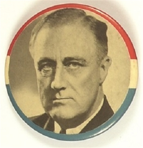 Roosevelt Picture Pin RWB Border