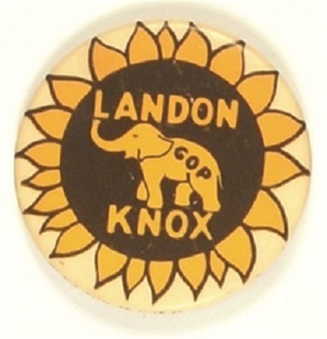 Landon, Knox Sunflower and Elephant Pin