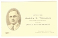 Truman 1934 Senate Campaign Card