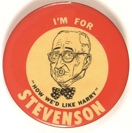 Im for Stevenson anti Truman Pin