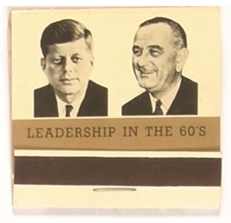 JFK, LBJ Coattail Matchbook