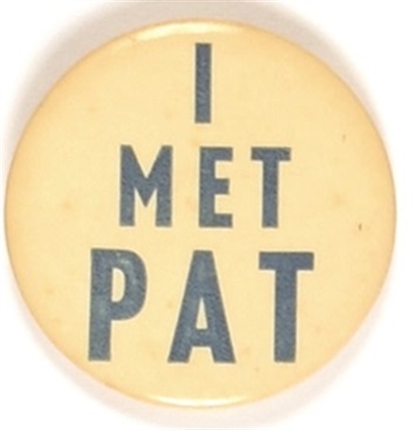 Nixon I Met Pat