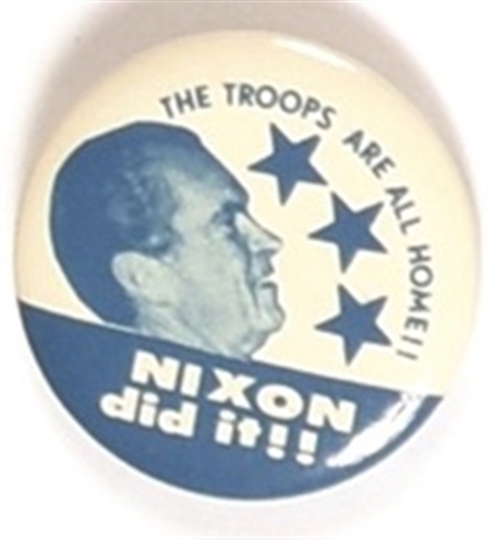 Nixon the Troops are Home