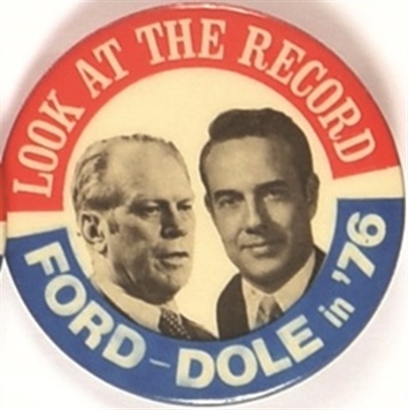 Ford, Dole Look at the Record