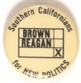 Reagan, Brown Southern Californians