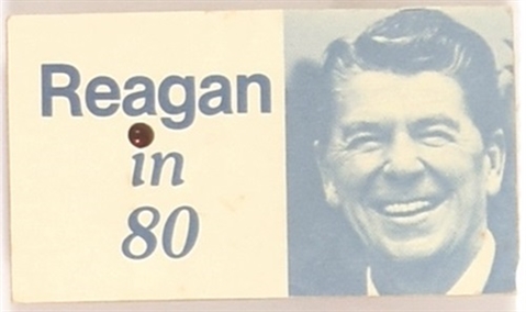 Reagan in 80 Blinker Pin