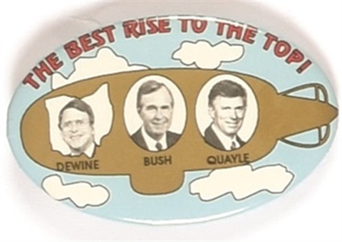 Bush, Quayle, DeWine Ohio Blimp