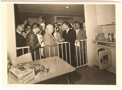 Nixon, Khruschev Kitchen Debate Postcard