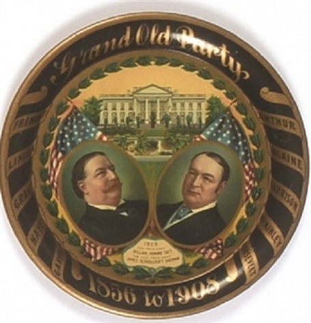 Taft, Sherman White House Lithograph Tray