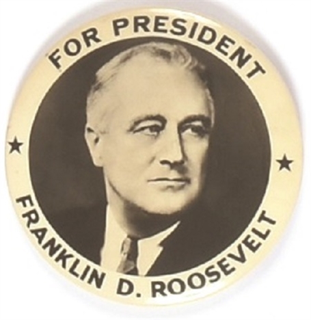 Roosevelt for President Small Stars Pin