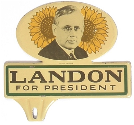 Landon for President Sunflower License