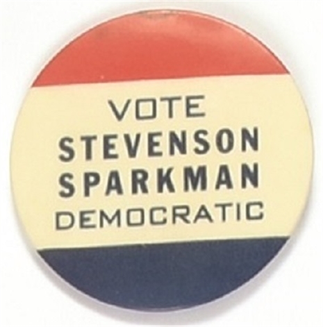 Vote Stevenson, Sparkman Democratic