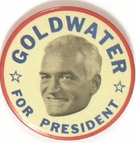 Goldwater for President 2 Stars Celluloid