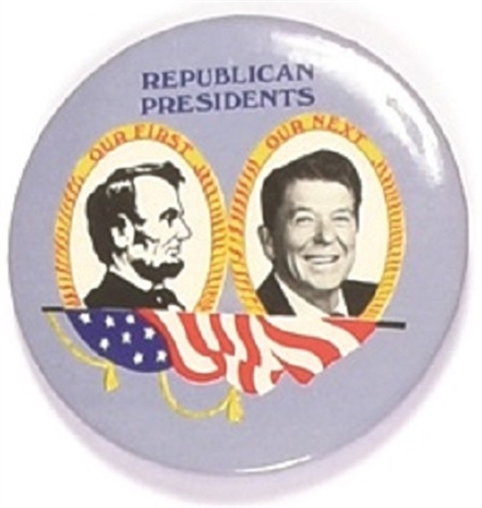 Reagan and Lincoln Republican Presidents