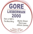 Gore, Lieberman Dayton Celebrities Pin