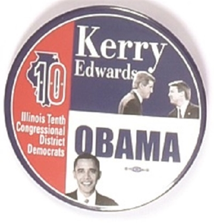 Kerry and Obama Illinois 10th District Coattail