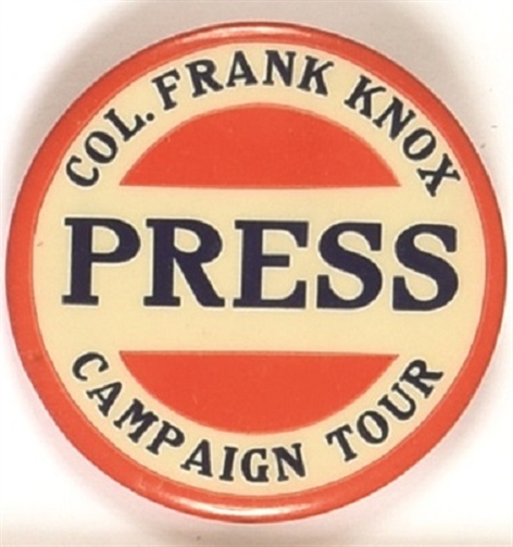 Frank Knox Press Campaign Tour