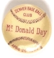 Denver Baseball Club McDonald Day