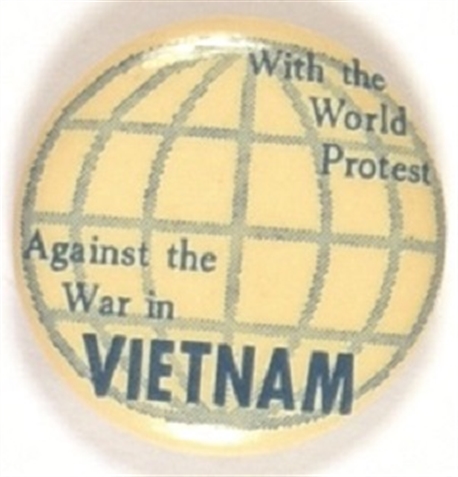 Vietnam With the World Protest Pin