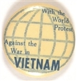 Vietnam With the World Protest Pin