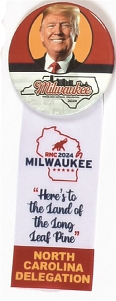 Trump Milwaukee Convention Pin and Ribbon