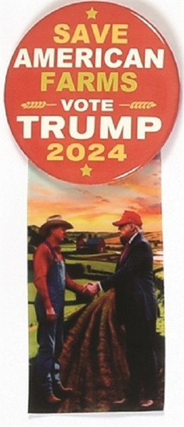 Trump Save American Farms Pin and Ribbon