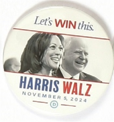 Harris, Walz Lets Win This