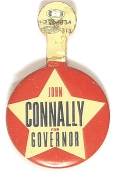 Connally for Governor of Texas Tab