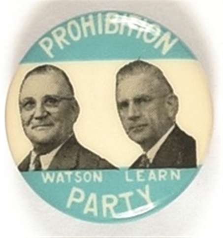 Watson and Learn Prohibition Party