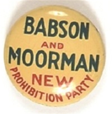 Babson and Moorman Prohibition Party